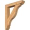 Ekena Millwork Funston Slat Smooth Bracket w/ Offset Brace, Western Red Cedar, 5 1/2"W x 28"D x 32"H BKT0604X28X32FST06SWR - alternate 1